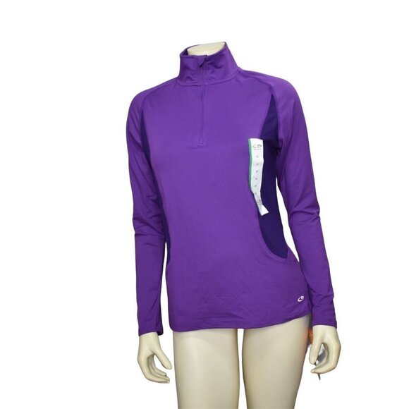 CHAMPION ACTIVEWEAR  SEMI FITTED ‎ 1/4 ZIP LONG SLEEVES  SZ MD - Picture 1 of 6